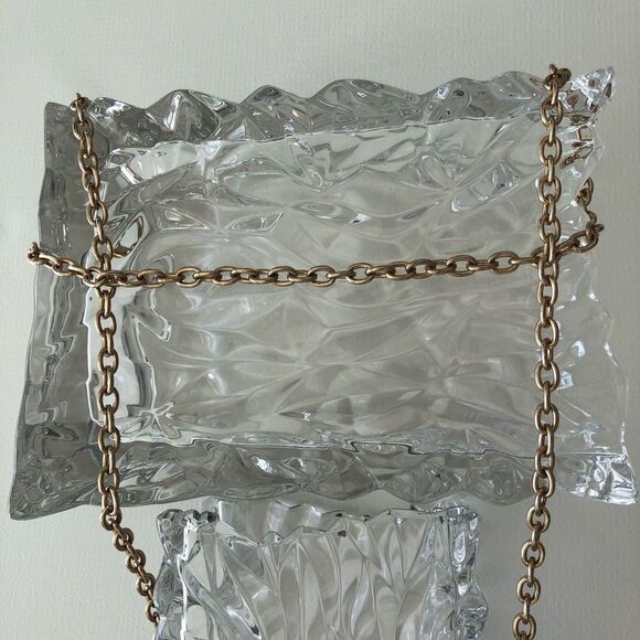 GOLD GLITTER  SHOULDER EVENING PURSE - Picture 10 of 15